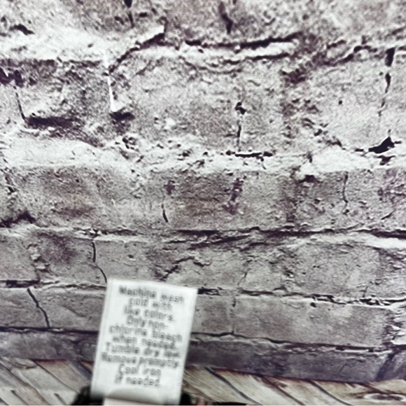 Lauren Conrad Black Pink Heart Print Roll Tab Sleeve Blouse - Picture 7 of 8